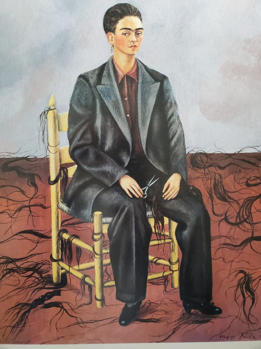 Self-Portrait With Cropped Hair by Frida Kahlo