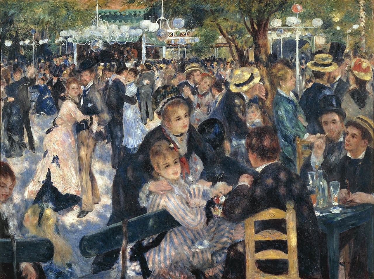 Bal du moulin de la Galette 1876 by Pierre-Auguste Renoir