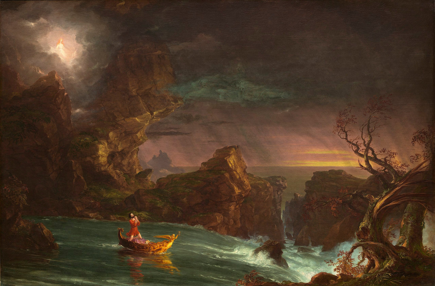 The Voyage of Life Manhood 1842 by Thomas Cole