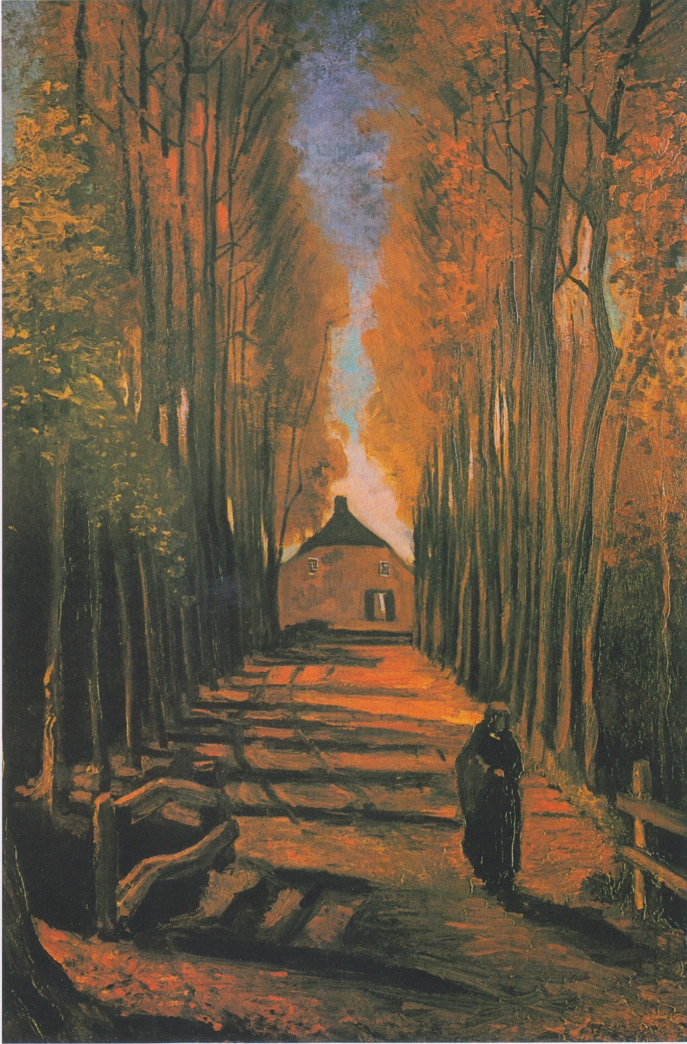 Avenue of Poplars in Autumn by Vincent Van Gogh