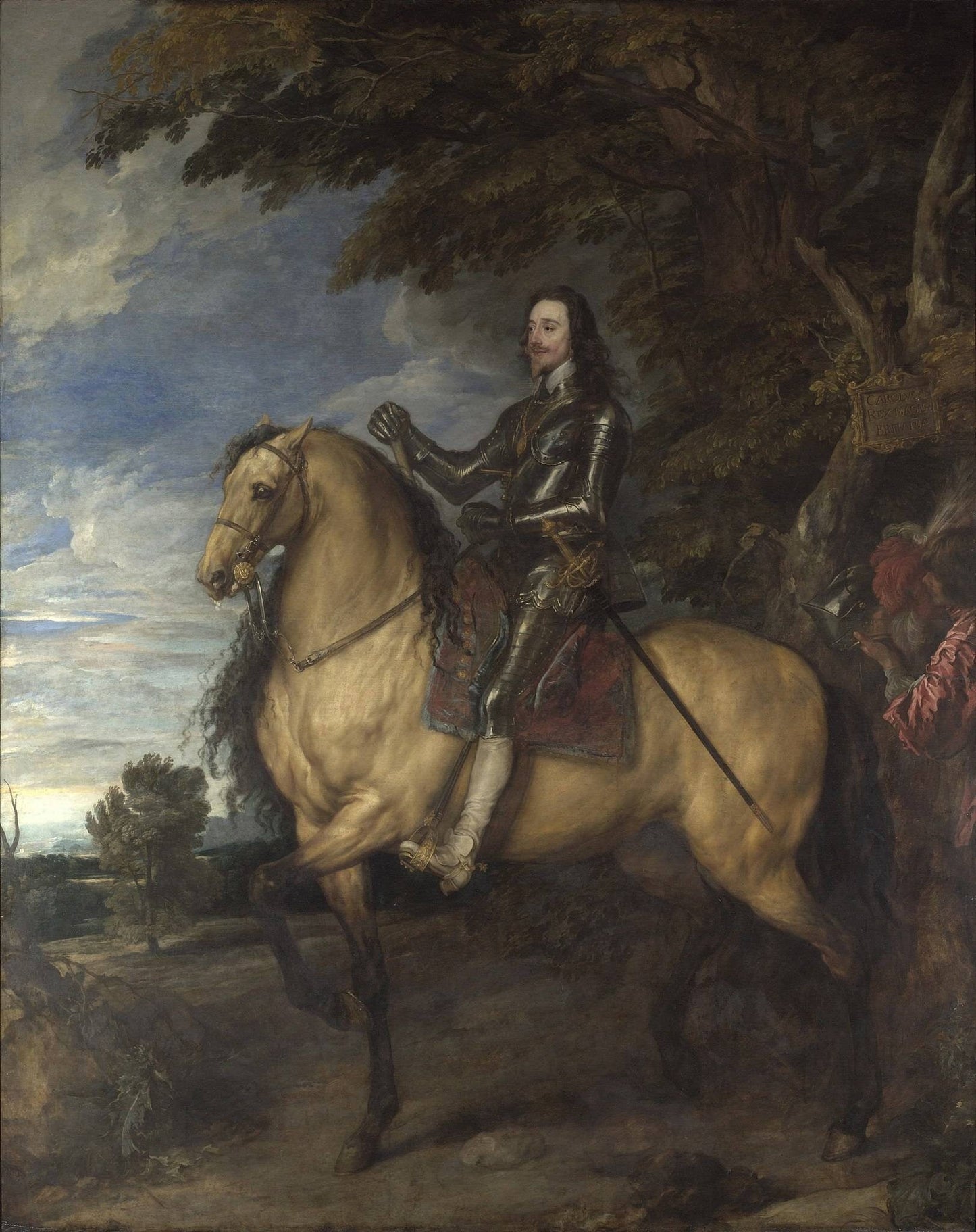 Equestrian Portrait of Charles I by Anthony Van Dyck