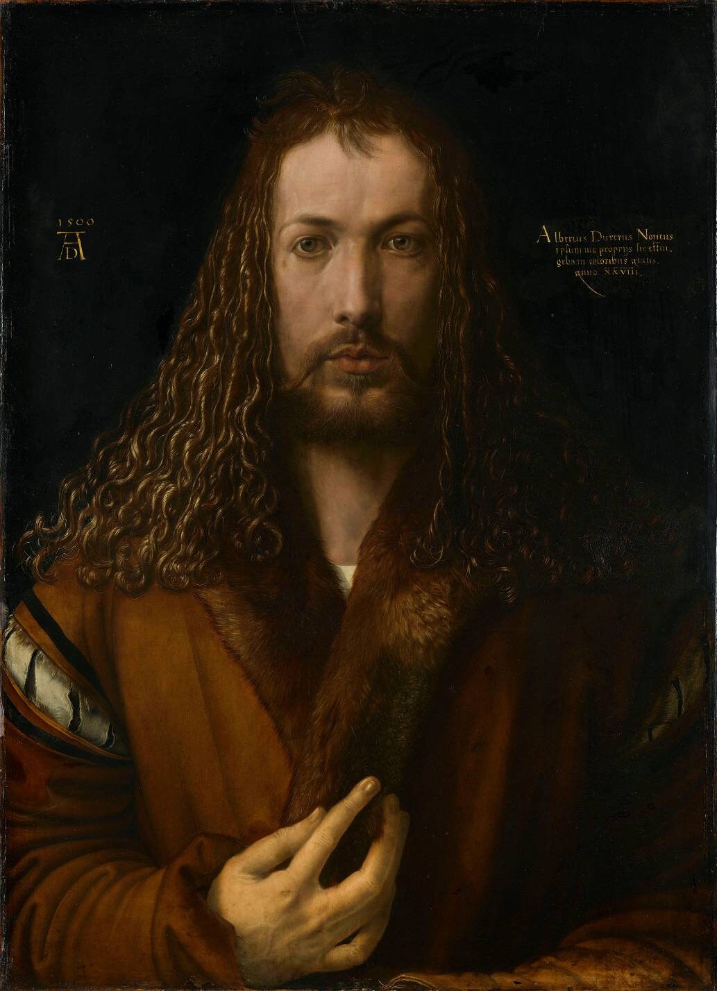 Self-Portrait with Fur-Trimmed Robe by Albrecht Durer
