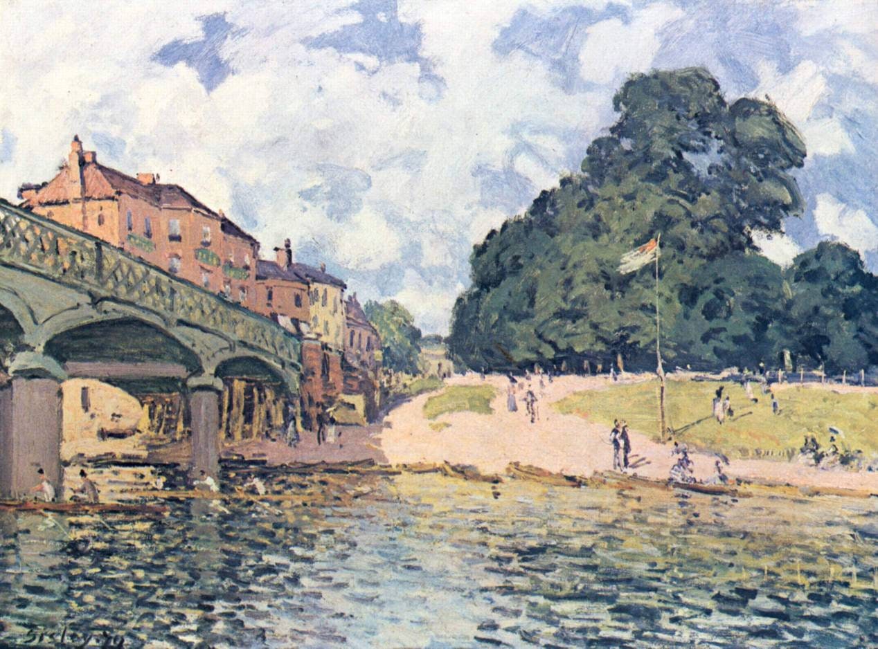 Bridge at Hampton Court 1874 by Alfred Sisley
