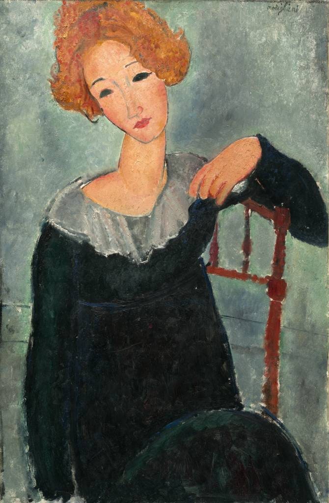 Woman with Red Hair,1917 by Amedeo Modigliani