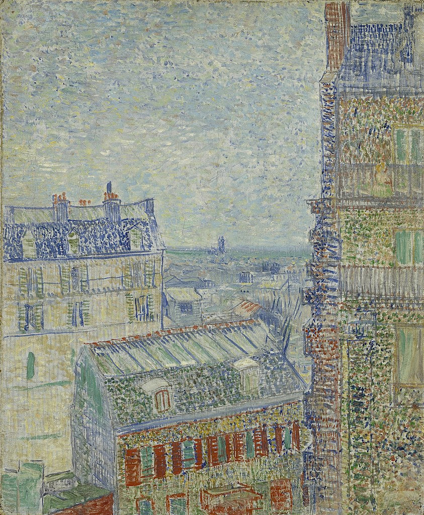 View of Paris from Vincent's Room in the Rue Lepic by Vincent Van Gogh