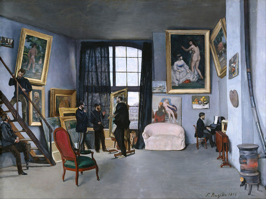 Bazille's Studio by Frédéric Bazille