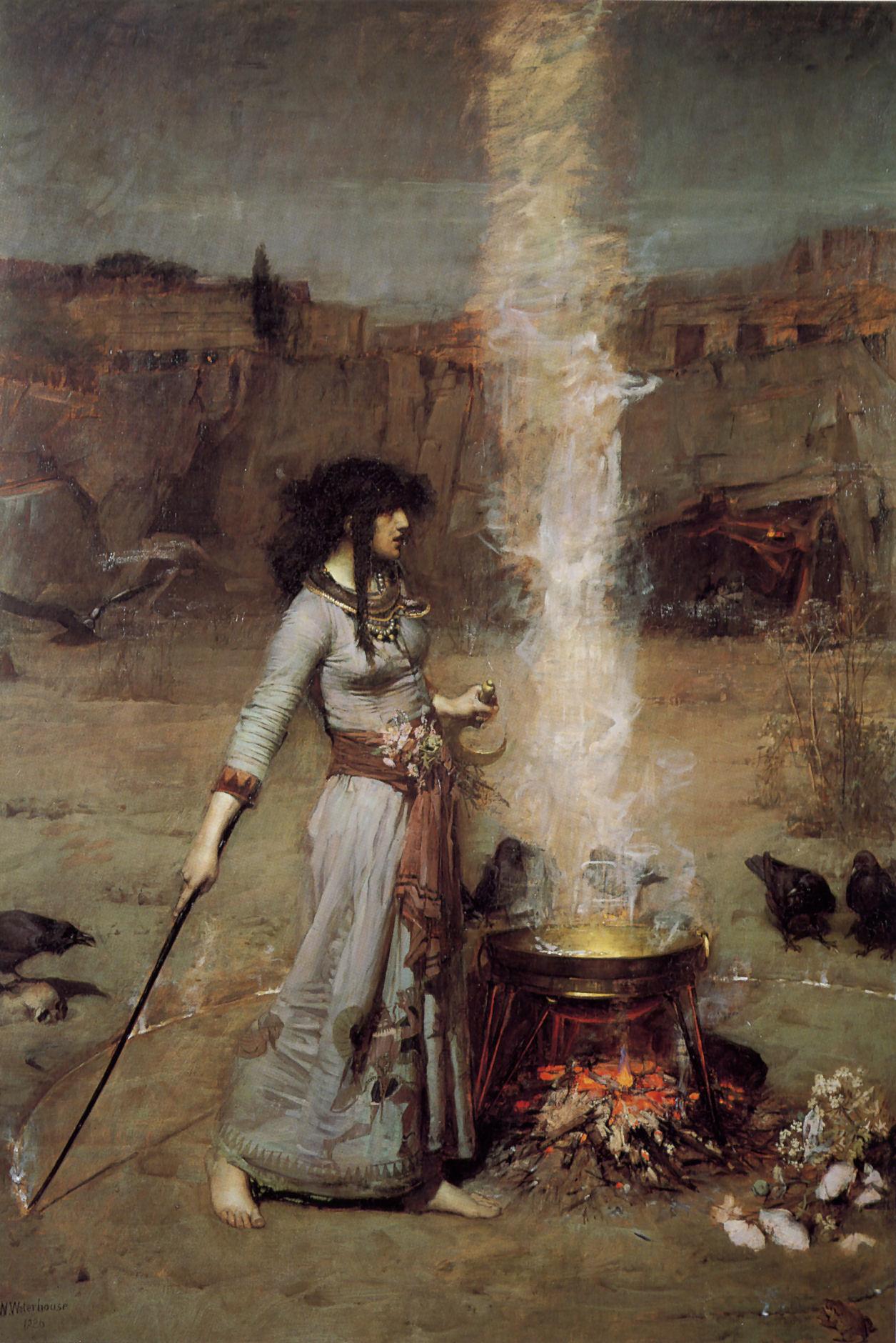 The Magic Circle 1886 by John William Waterhouse