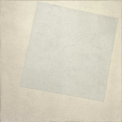 White on White 1918 by Kazimir Malevich