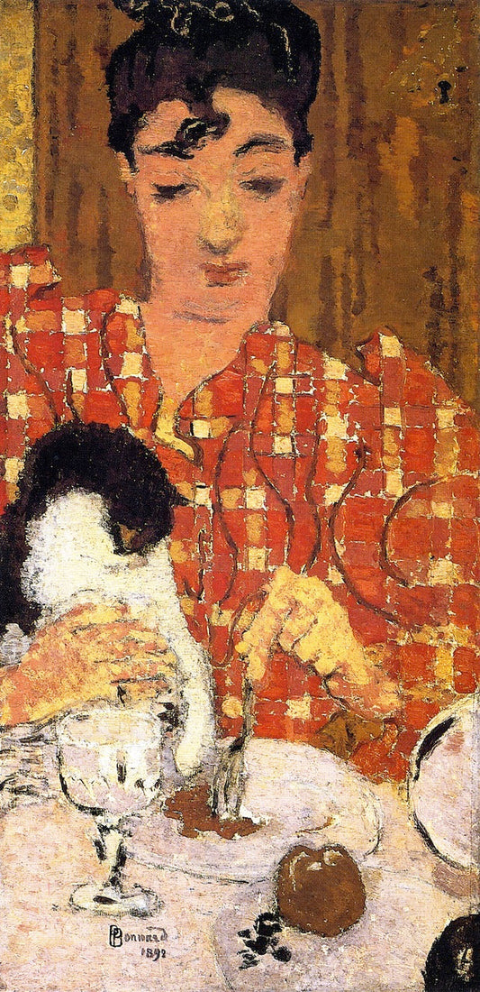 The Chequered Blouse by Pierre Bonnard