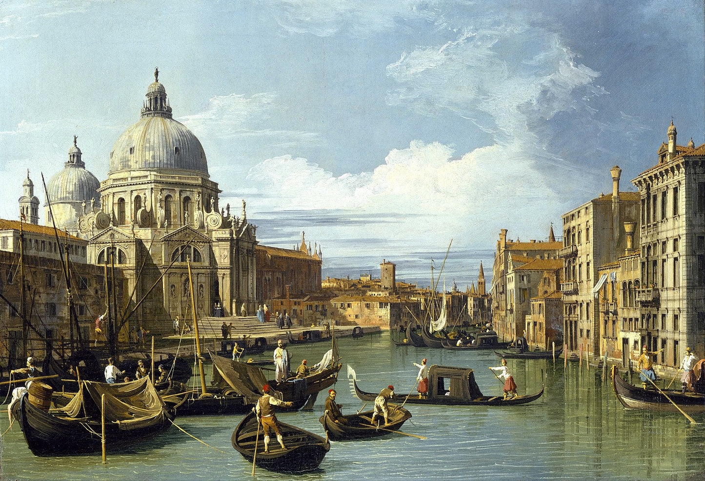 The Entrance to the Grand Canal,Venice 1730 by Canaletto