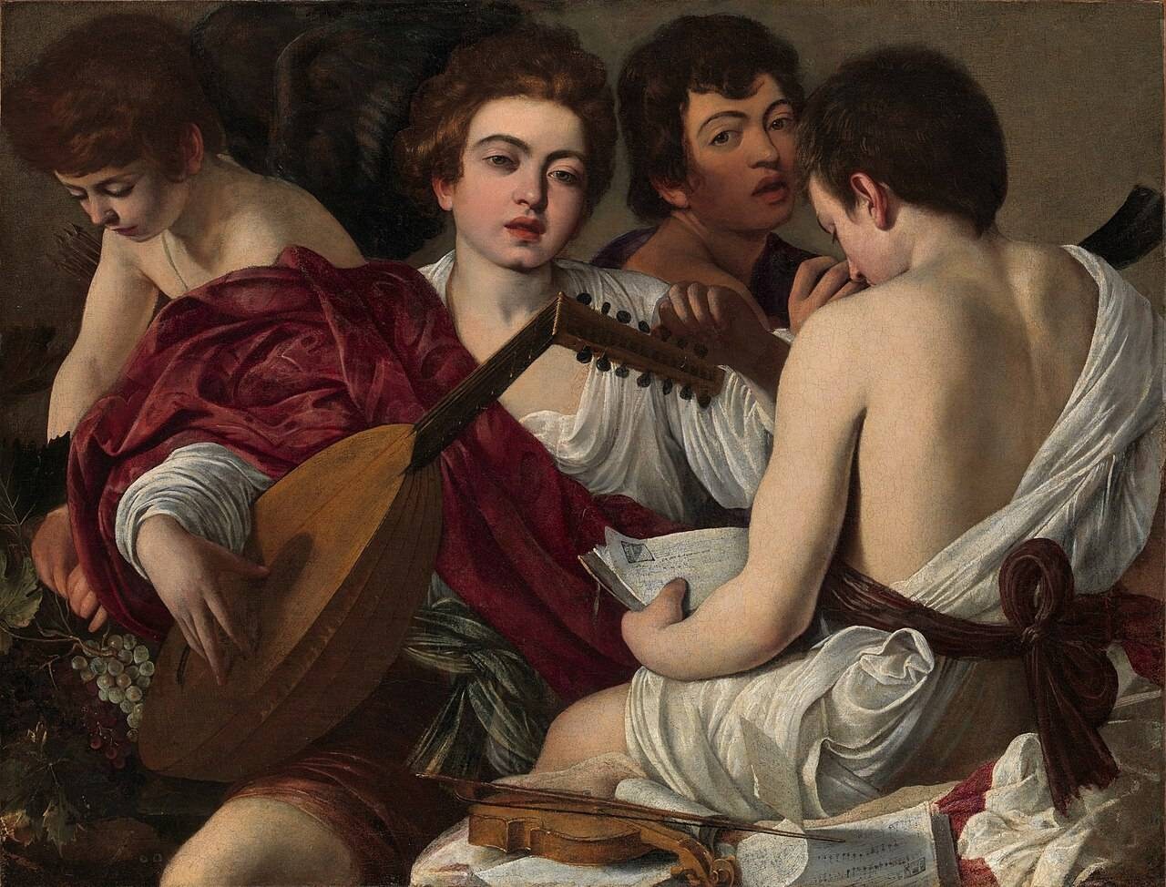 The Musicians 1595 by Caravaggio