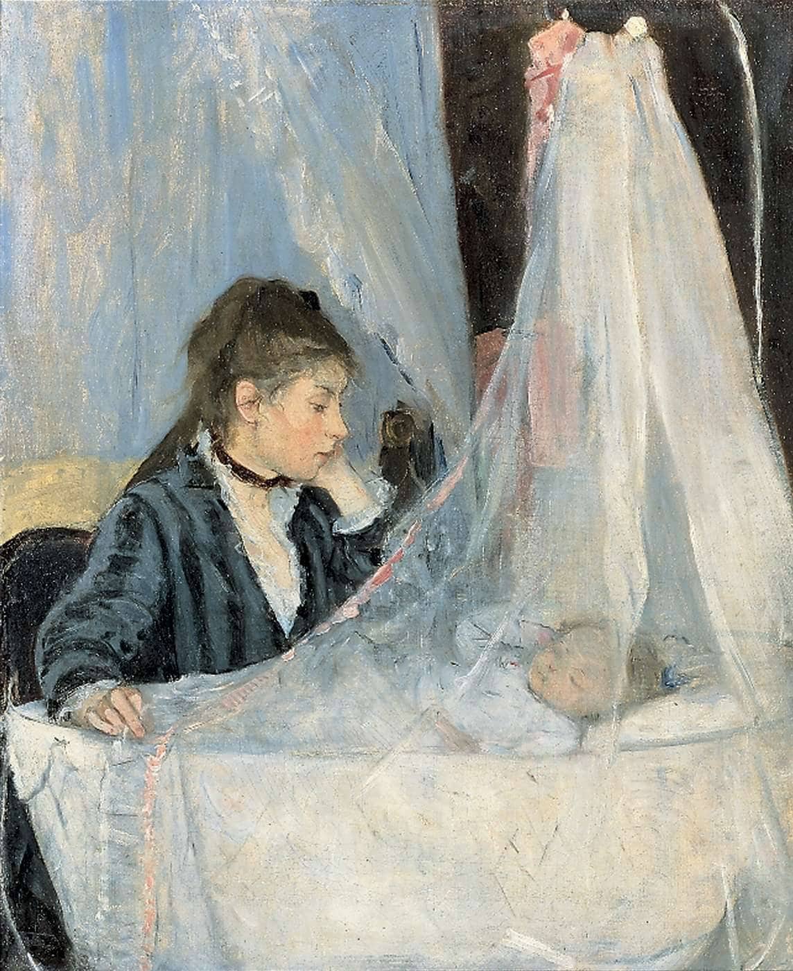 Le Berceau 1872 by Berthe Morisot