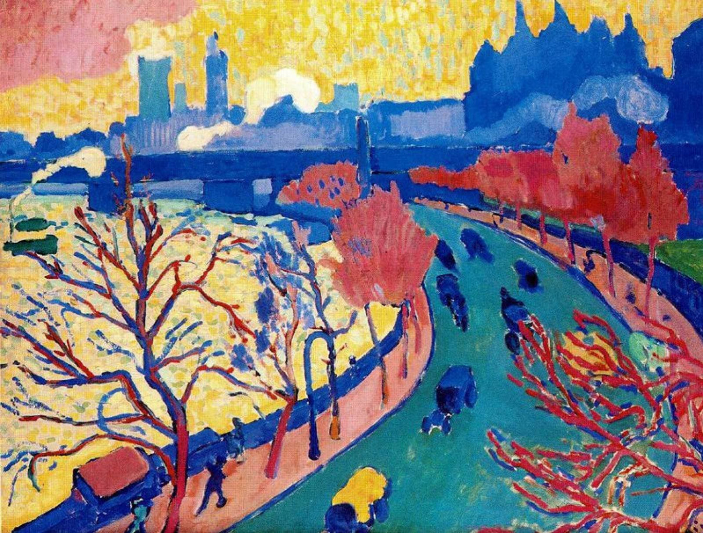 Charing Cross Bridge,1906 by Andre Derain