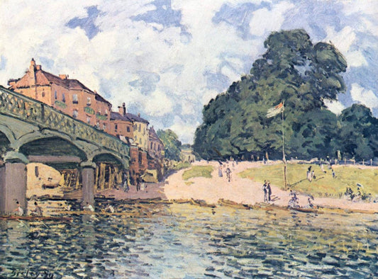 Bridge at Hampton Court 1874 by Alfred Sisley