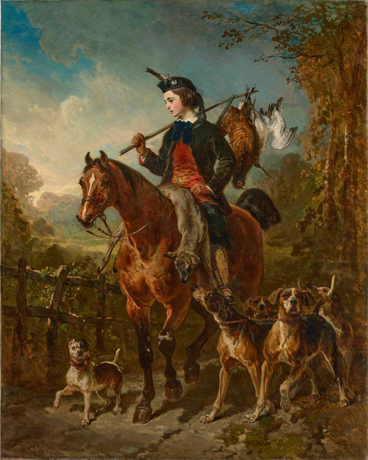 The Return 1859 by Alfred de Dreux