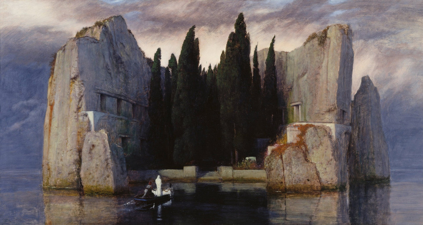 Isle of the Dead,Berlin version 1880 by Arnold Bocklin
