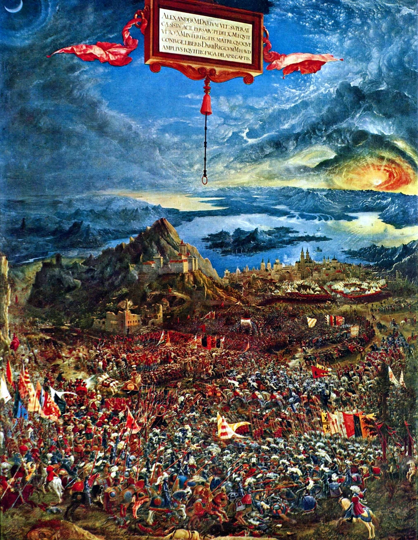 The Battle of Alexander at Issus 1529 by Albrecht Altdorfer