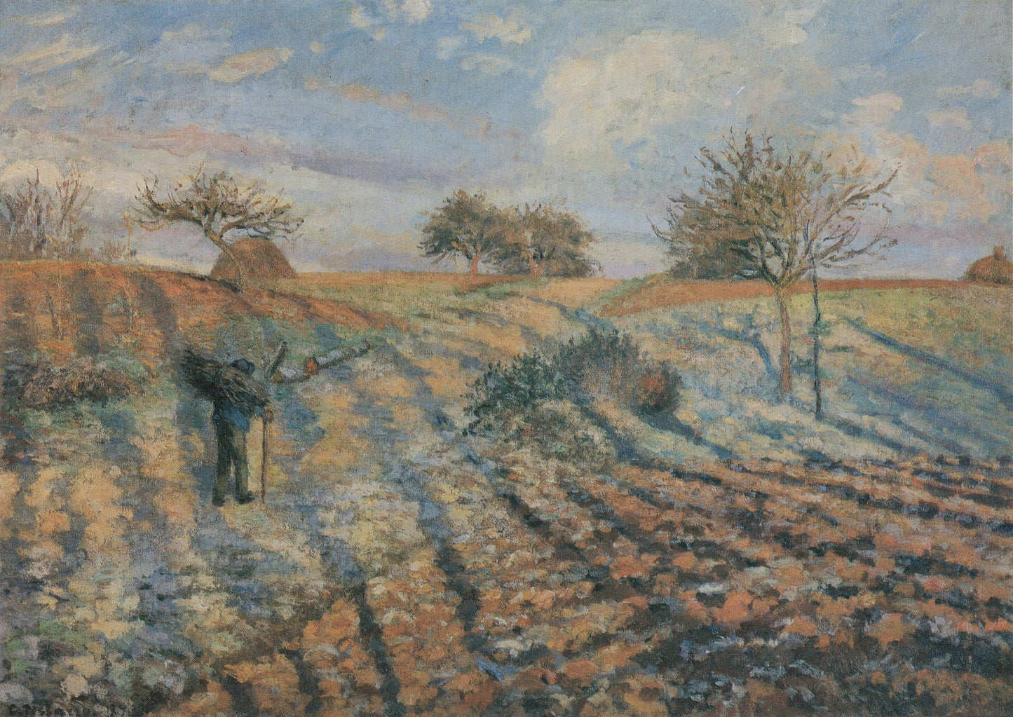 Hoar-Frost at Ennery 1873 by Camille Pissarro