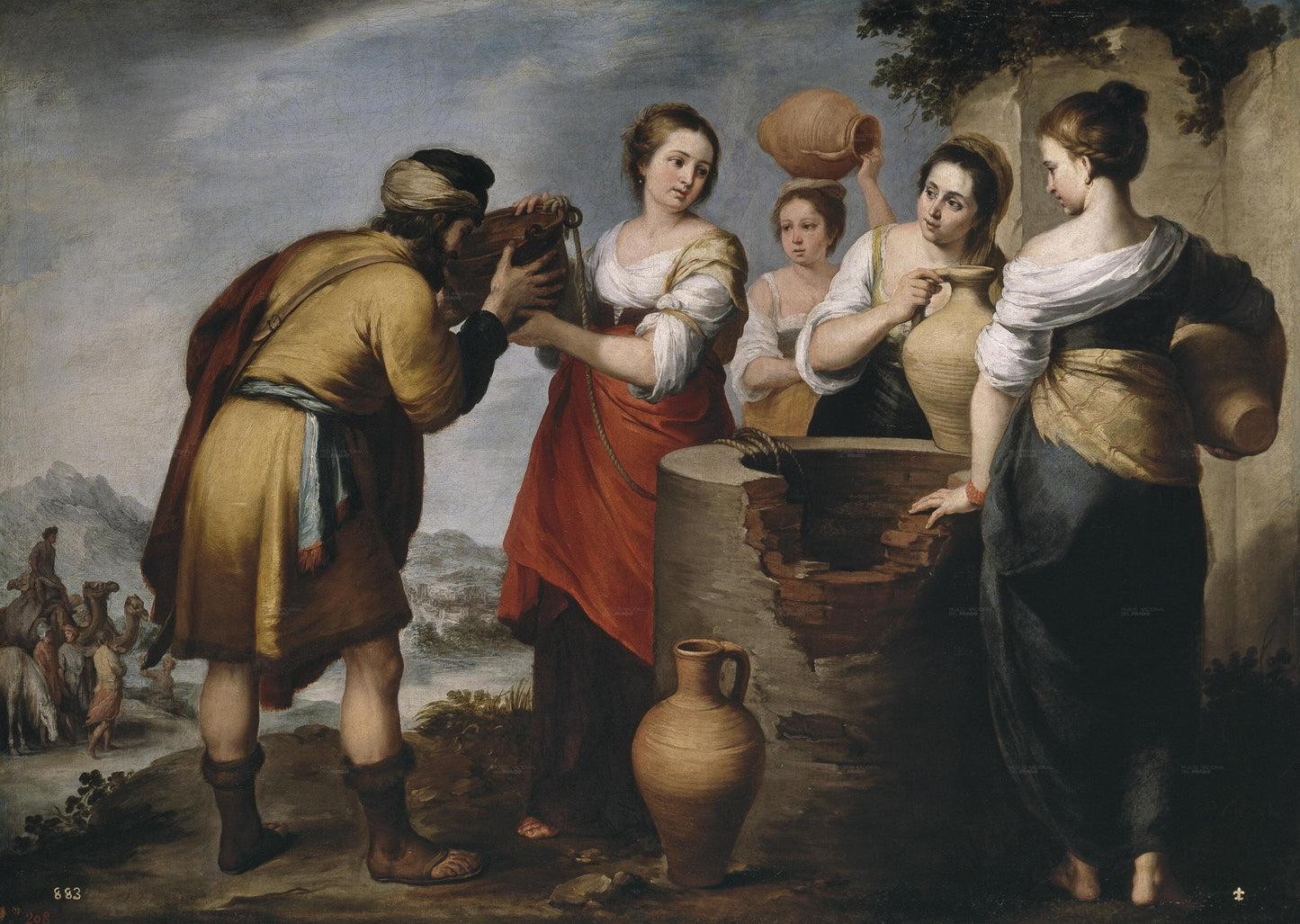 Rebecca and Eliezer 1660 by Bartolome Esteban Murillo
