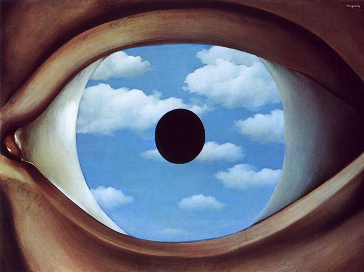 False Mirror by René Magritte